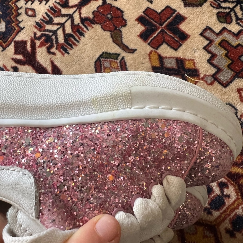 MCQUEEN
Little Girl's Oversized Glitter Sneakers, size EU 25 - Picture 10 of 13